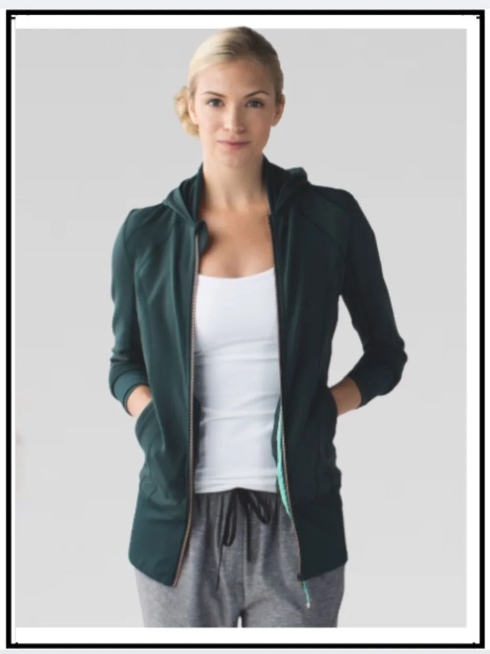 Lululemon Daily Practice Yoga jacket - Green/Teal